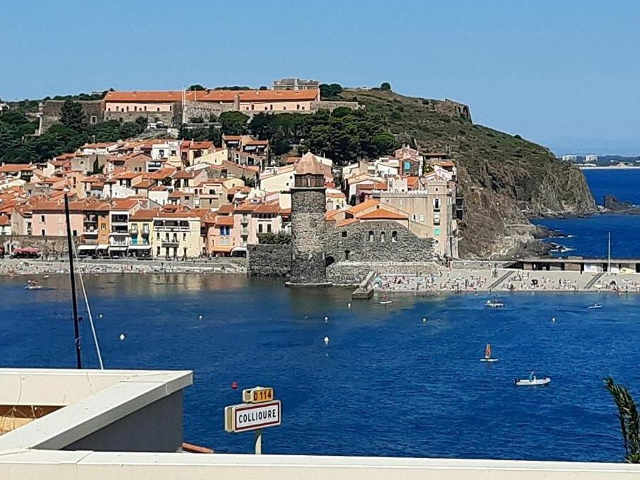 Vue Imprenable - Piscine - Parking Prive - Terrasse - Collioure 아파트 외부 사진