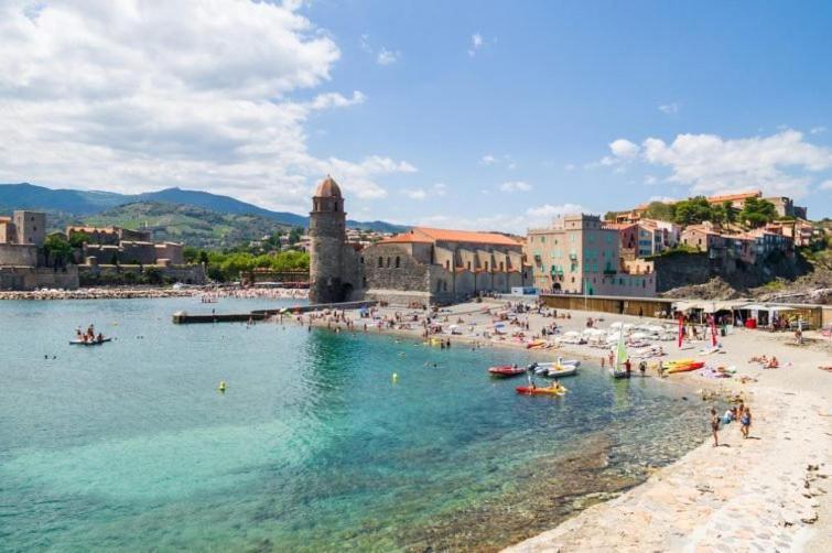 Vue Imprenable - Piscine - Parking Prive - Terrasse - Collioure 아파트 외부 사진